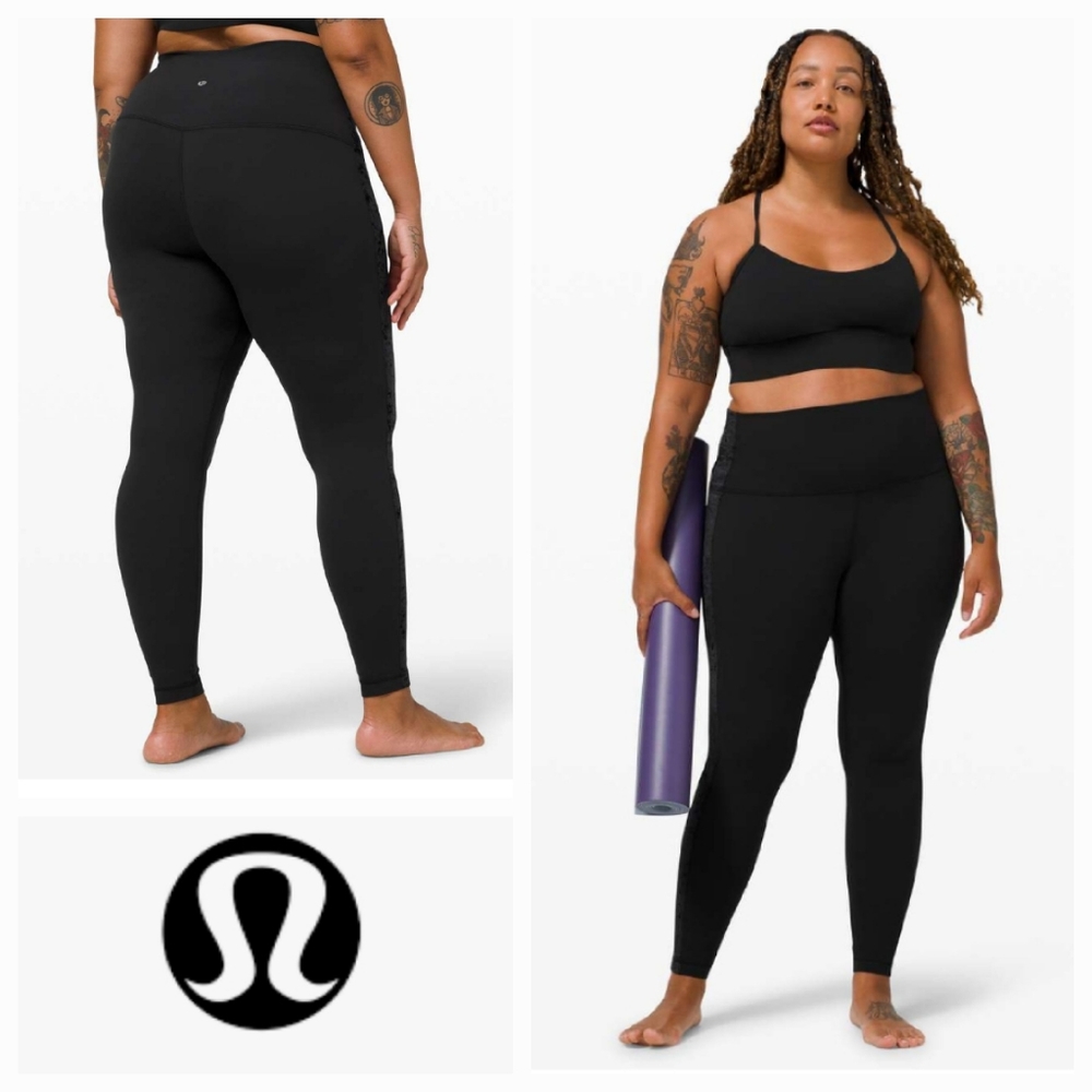 lululemon High-Rise Black Align Leggings Velvet 28
